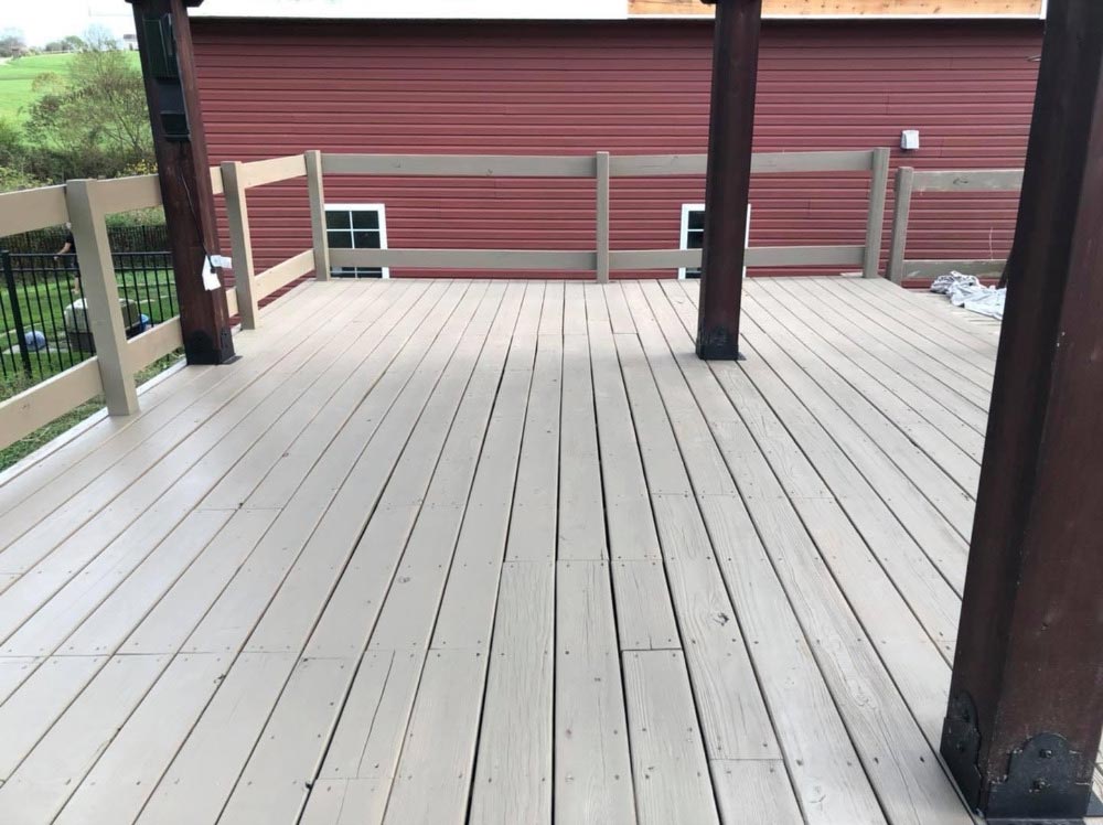 Deck Restoration with Staining in Morgantown, WV